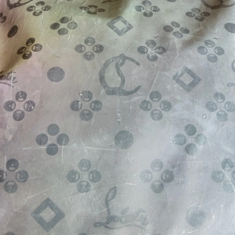 Christian Louboutin backpack Iridescent Monogram Purple Logo Travel bag - Picture 12 of 14